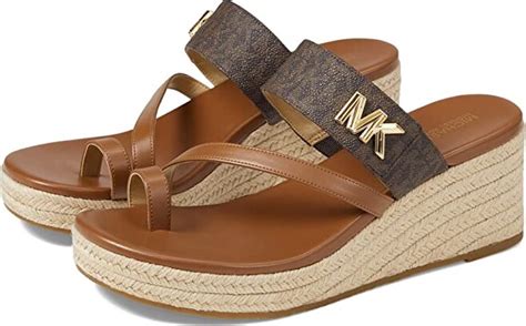 michael kors logo jelly sandals|michael kors jilly mid wedge.